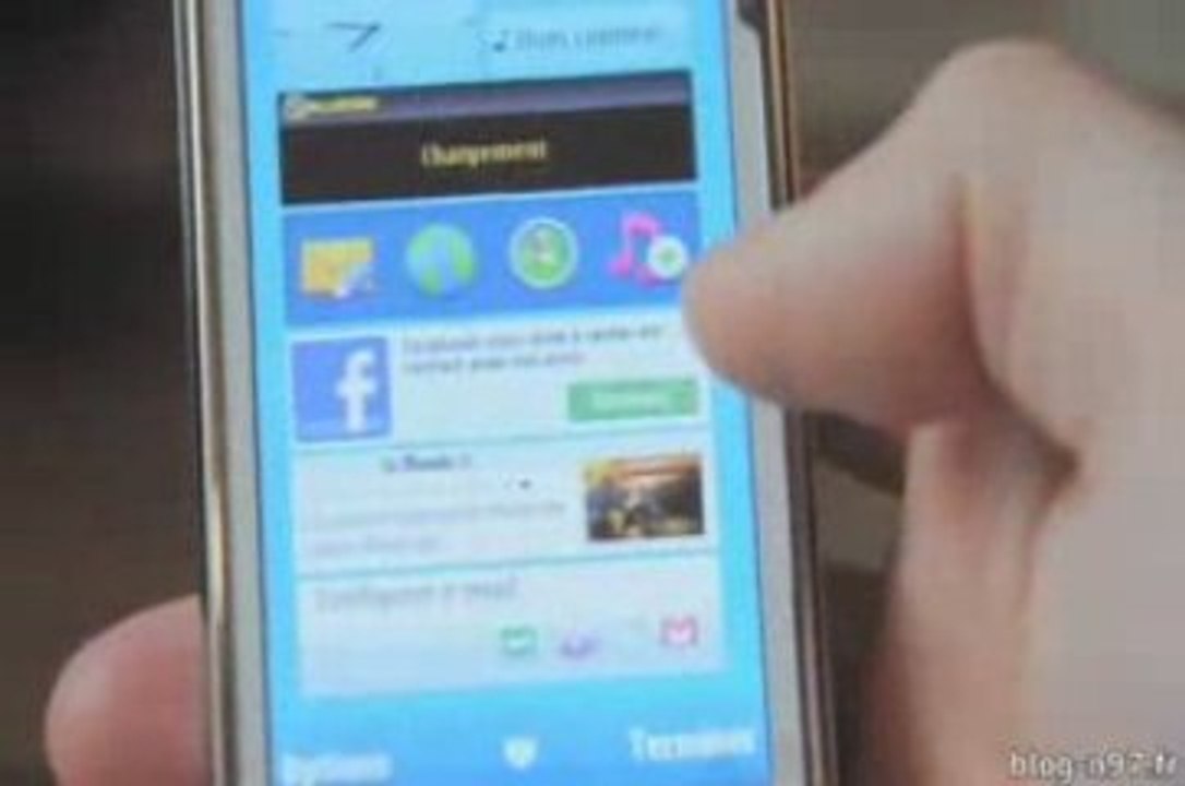 Test du Nokia N97 : page d'accueil et widgets / homescreen