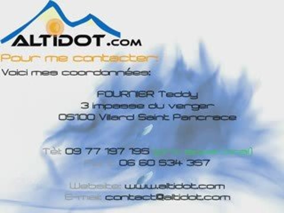 Présentation d' Altidot - informatique site web Briancon