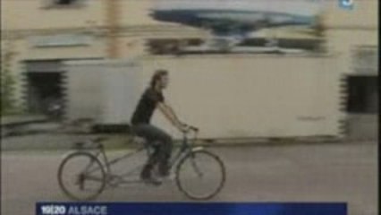 tandem au Port du Rhin , avec Etienne Auberger