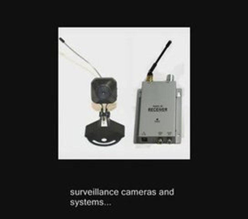 hidden video cameras, nanny cams, surveillance cameras
