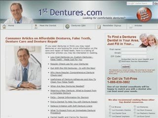 Find a Dentures Dentist in Your Area