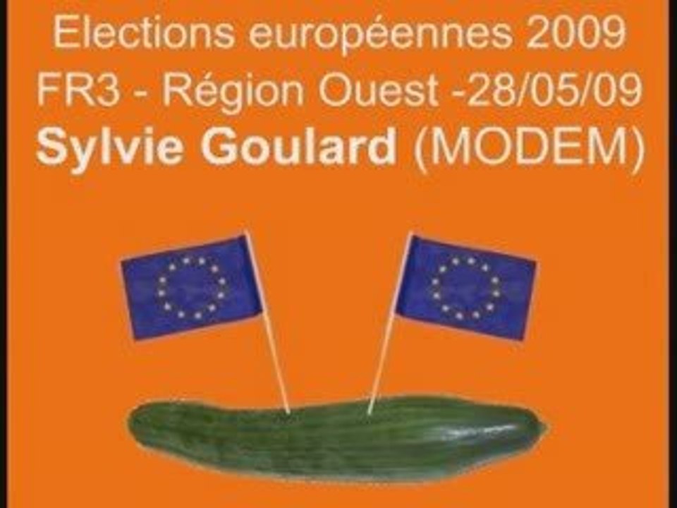 Européennes 2009 Sylvie Goulard "la courbure des concombres"