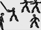 Pivot stick figure animation massacre zombie vs robots