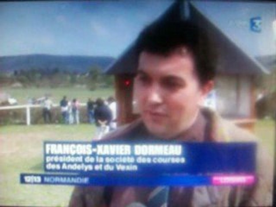 HIPPODROME DES ANDELYS SUR FRANCE 3 HTE NORMANDIE