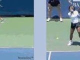 Zvonareva vs S Williams - Forehand - Front - Slow-Motion
