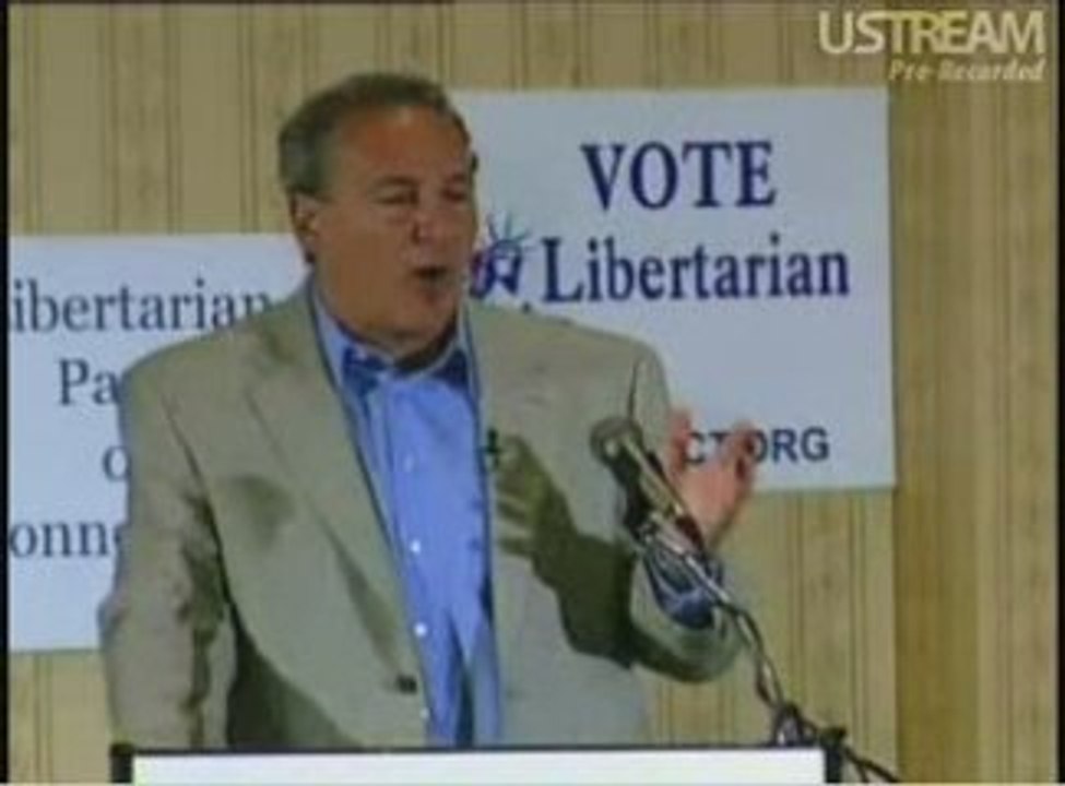 Peter Schiff speech at the LP of CT , first steps into Polit