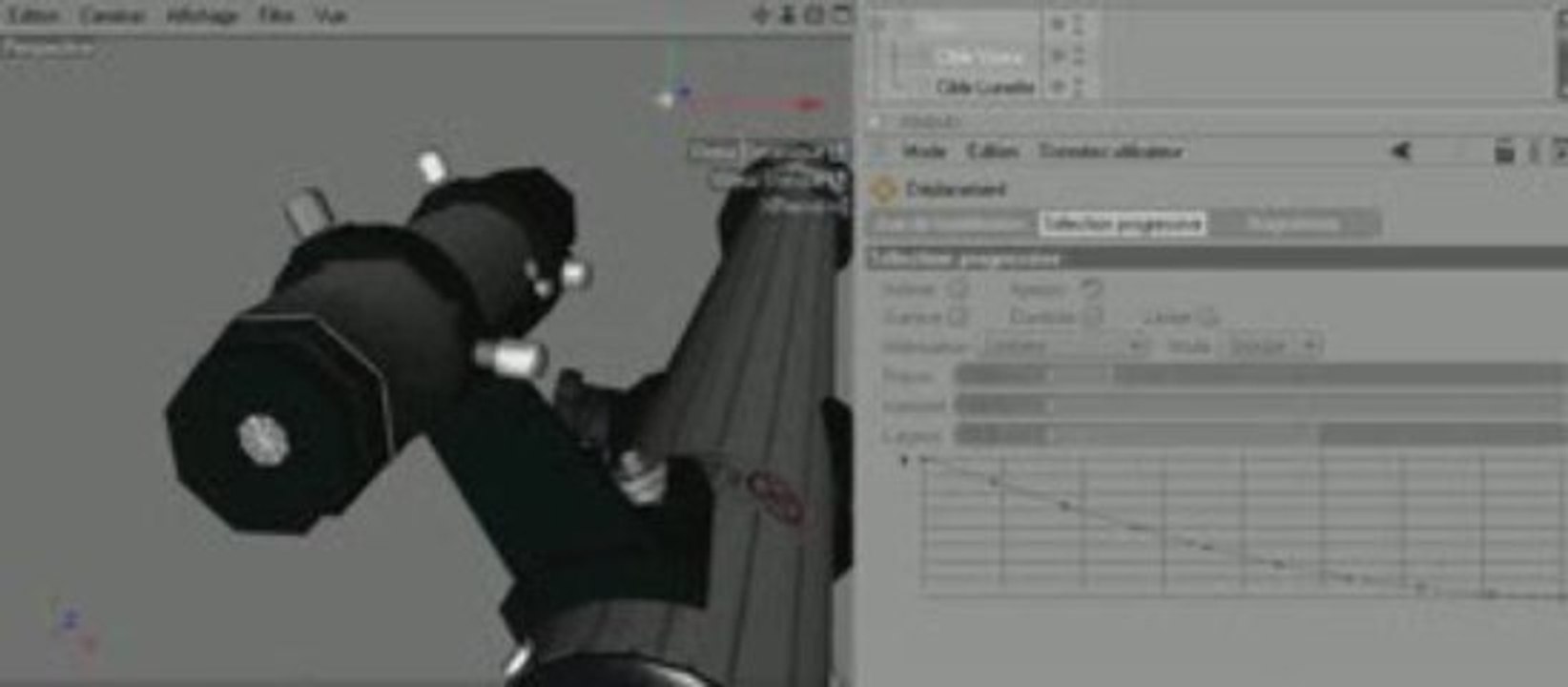 Cinema 4D - Lunette astronomique