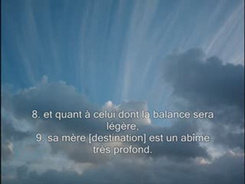 Sourate 101. Le fracas Al-Qariah sous titrée en français