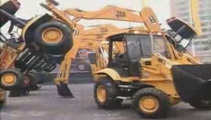 World's first construction machine dance crew