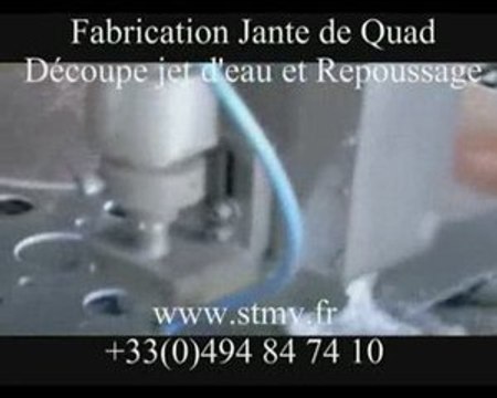 Fabrication de jante quad en alu