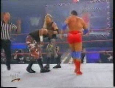 Edge, Christian & Angle Vs Dudley boyz & Y2J Table match