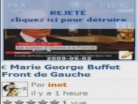 Censure de € Marie-George Buffet - Front de Gauche