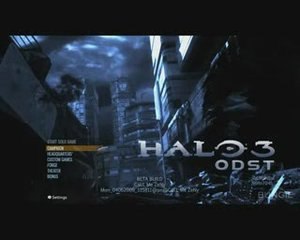 Halo 3  Odst -  Menu (Beta)