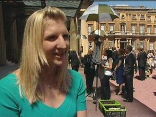 Rebecca Adlington receives her OBE