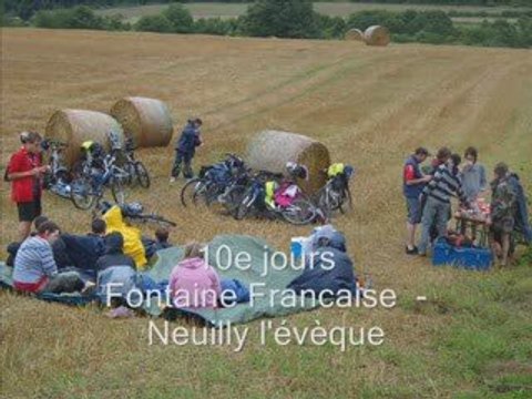 Camps scouts itinéraire velo été 2008