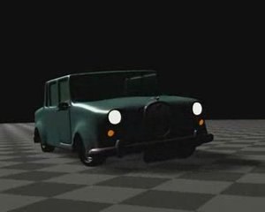 Simulation du mouvement d'une voiture avec blender