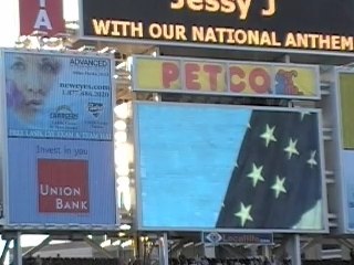 Jessy J performs the National Anthem at the Padres Game!!