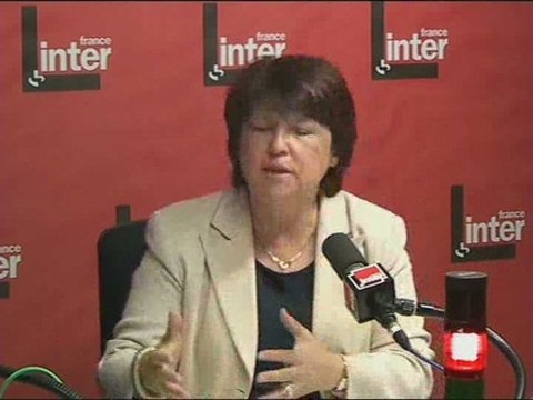 France Inter - Martine Aubry