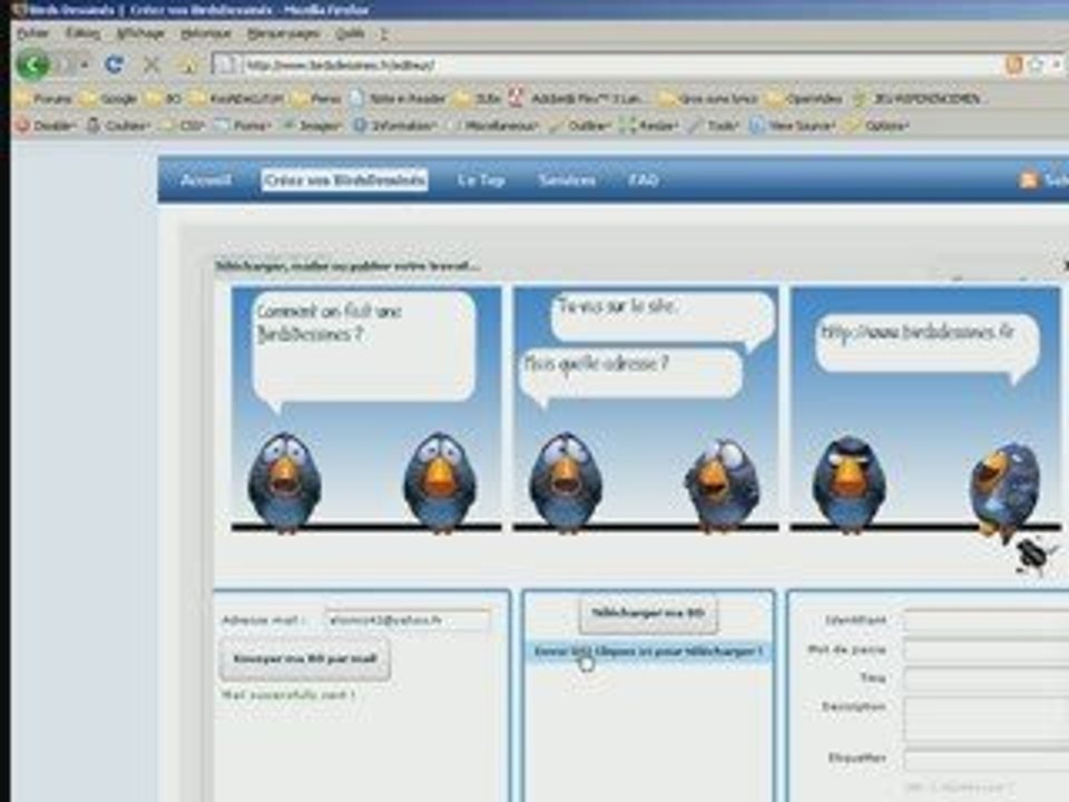 Comment créer sa BD sur BirdsDessines.fr