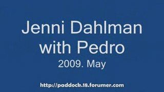 Jenni Dahlman with Pedro