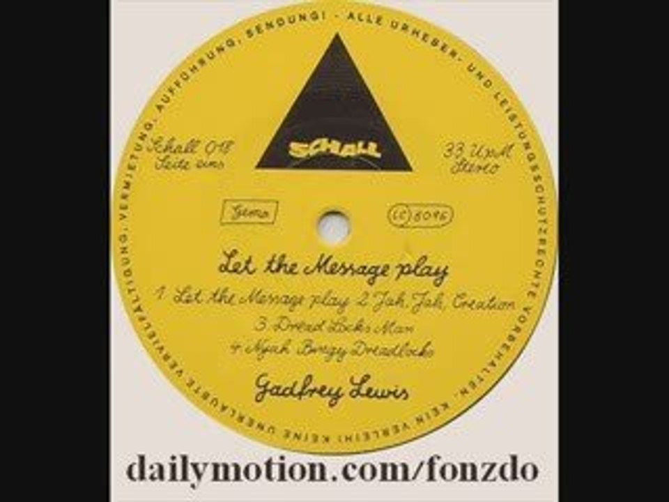 Gadfrey Lewis - Let the message play