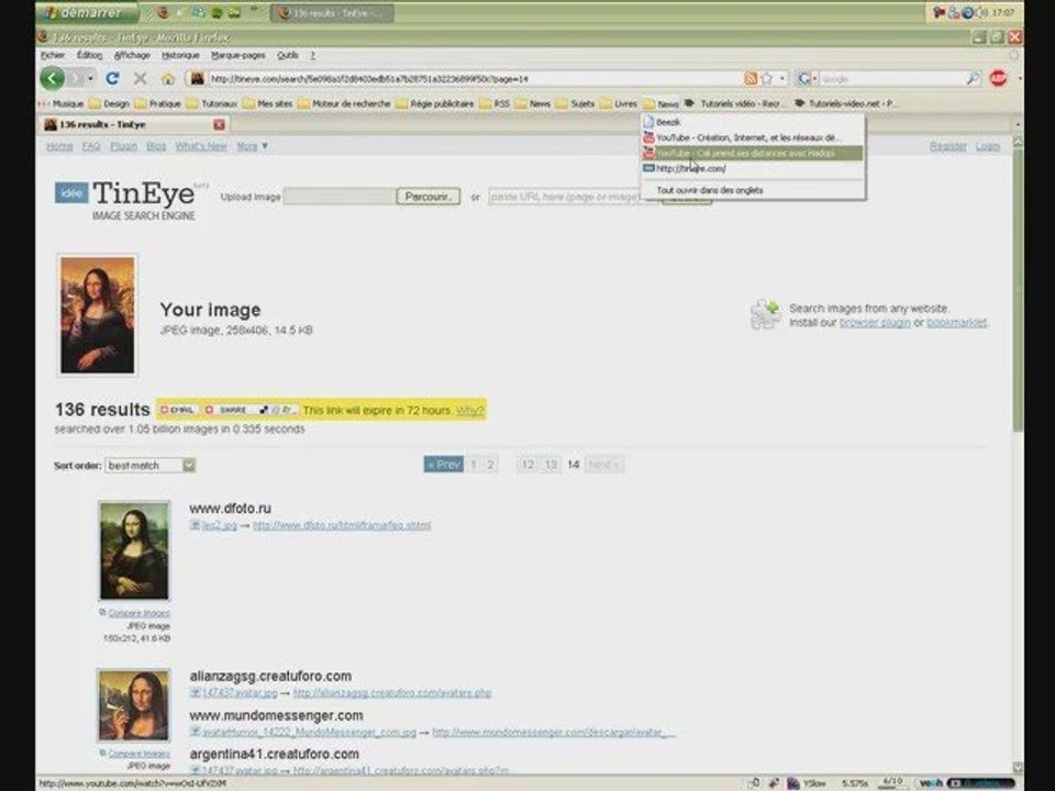 News 1 - Tineye beezik et hadopi