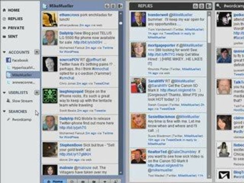 Using Seesmic to slow down Twitter