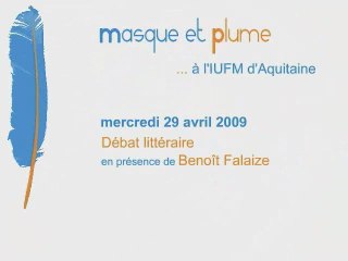 Masque et Plume littérature - avril 2009