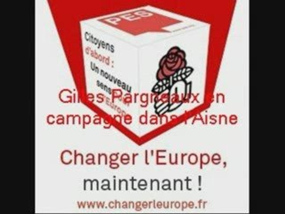 Gilles Pargneaux en campagne dans l'Aisne