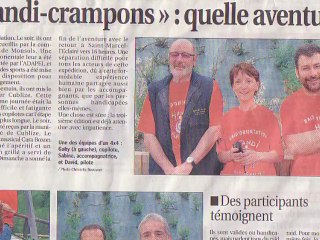 Article handi crampons
