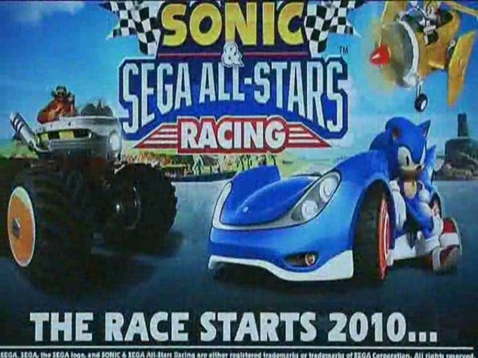 Coverage E3 09 In Game Sonic and Sega All Stars Racing