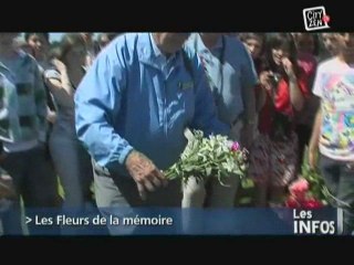 Colleville-sur-mer : Des fleurs pour ne pas oublier!