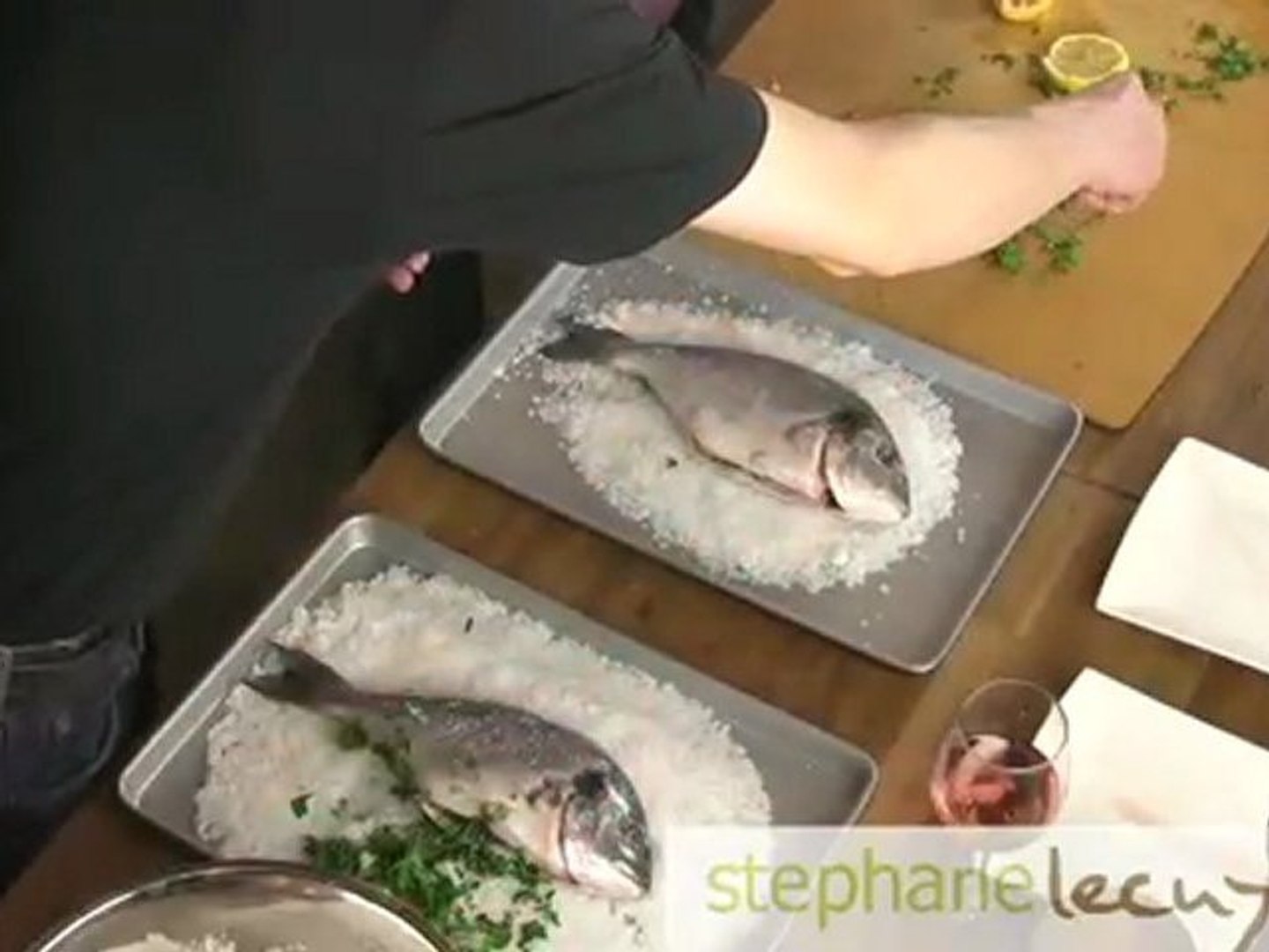 dorade en croute de sel avec jonathan garnier video dailymotion