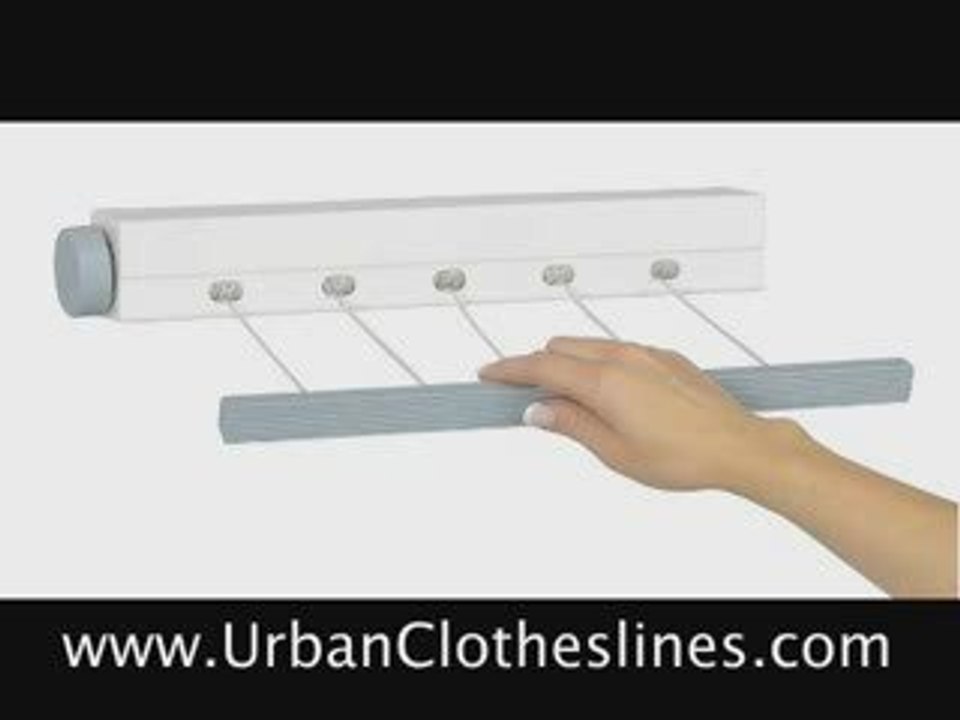 Retractable 5 Line Mini Washing Line