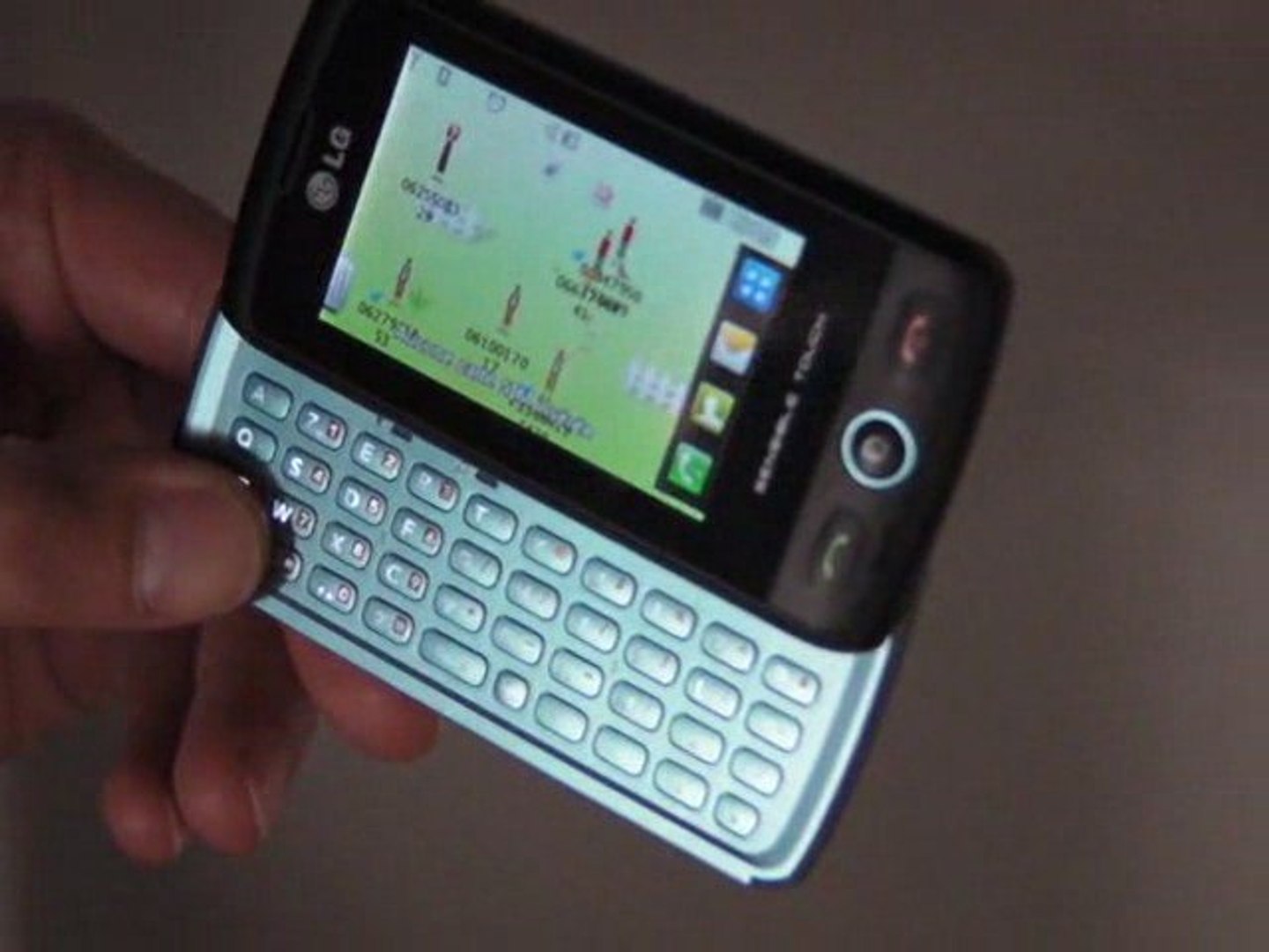 Présentation du smartphone LG GW520 avec clavier Azerty - Vidéo Dailymotion