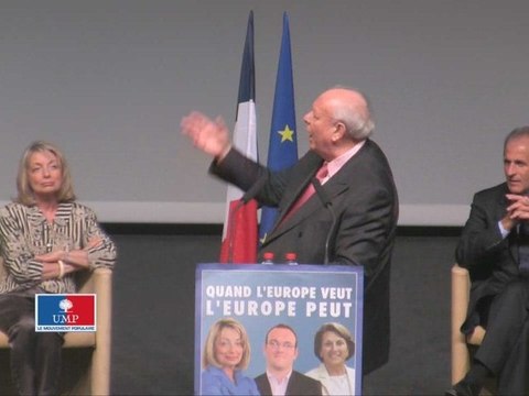 Jean-Claude Gaudin au Meeting des Européennes de Marseille