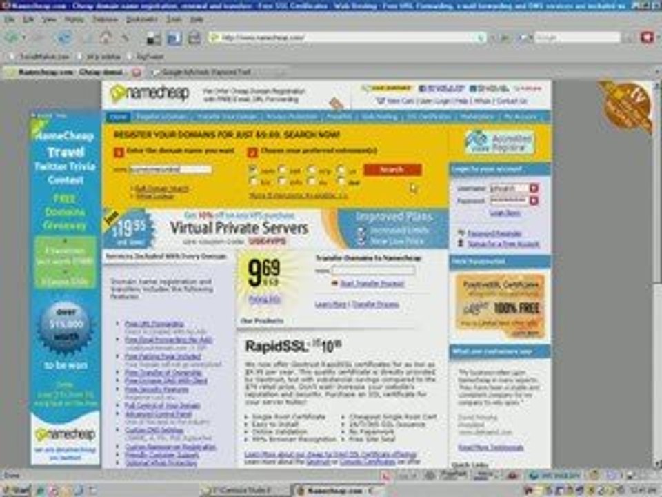 How To Make A Blog - Registering A Domain Name