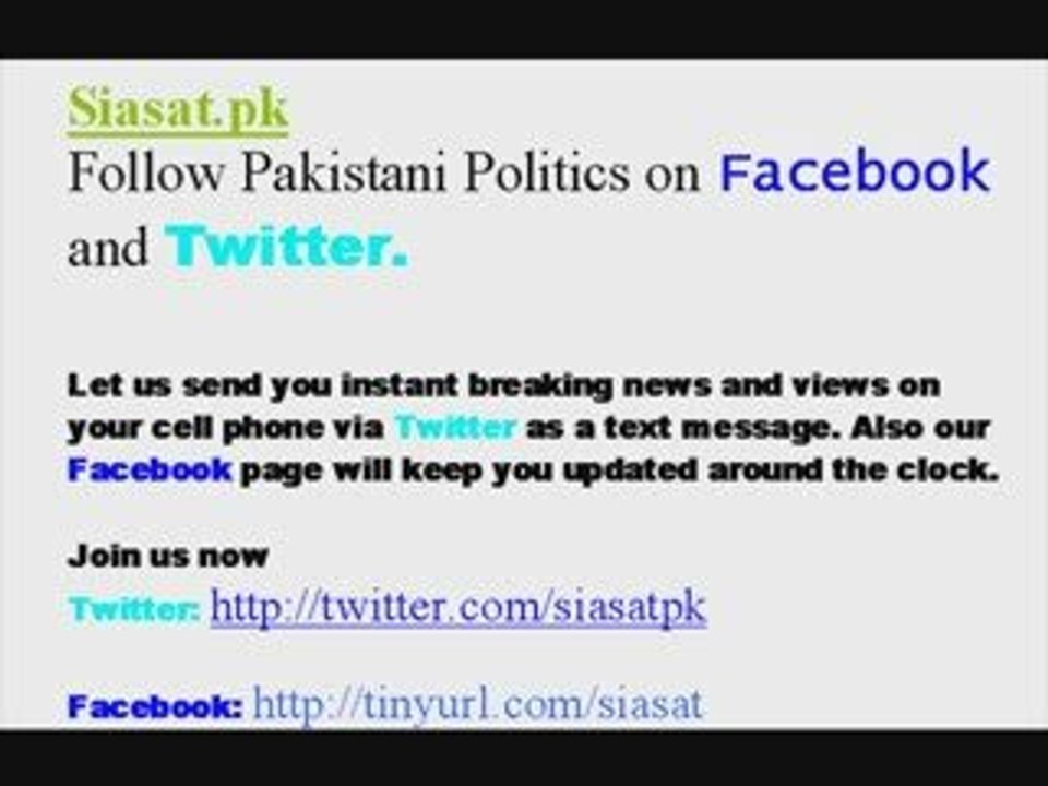 Siasat.pk - Follow Pakistani Politics via Twitter & Facebook
