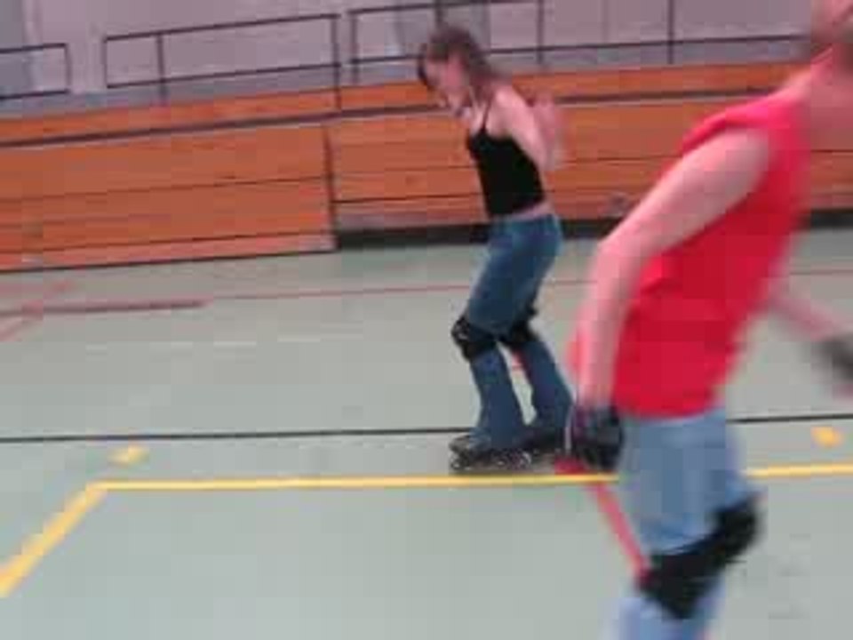 roller complexe roux 2 roues