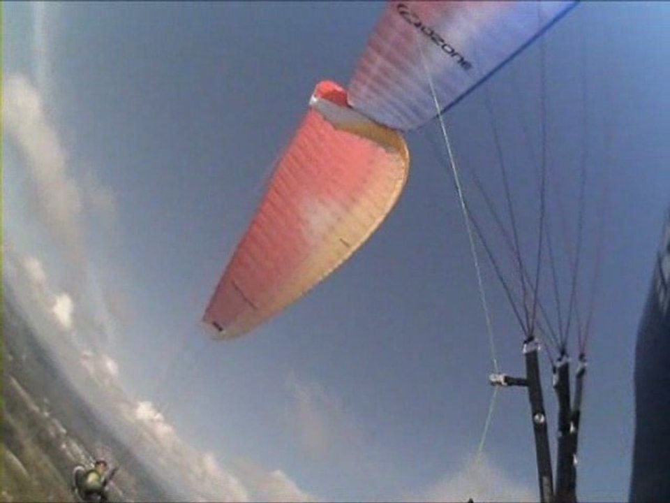 parapente en mer