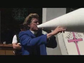 Reverend Billy confronts Police at Starbucks