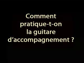 la guitare d'accompagnement