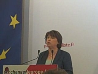 Réaction de Martine Aubry, au PS