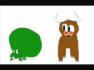 La grenouille qui voulait se faire plus grosse qu'un boeuf