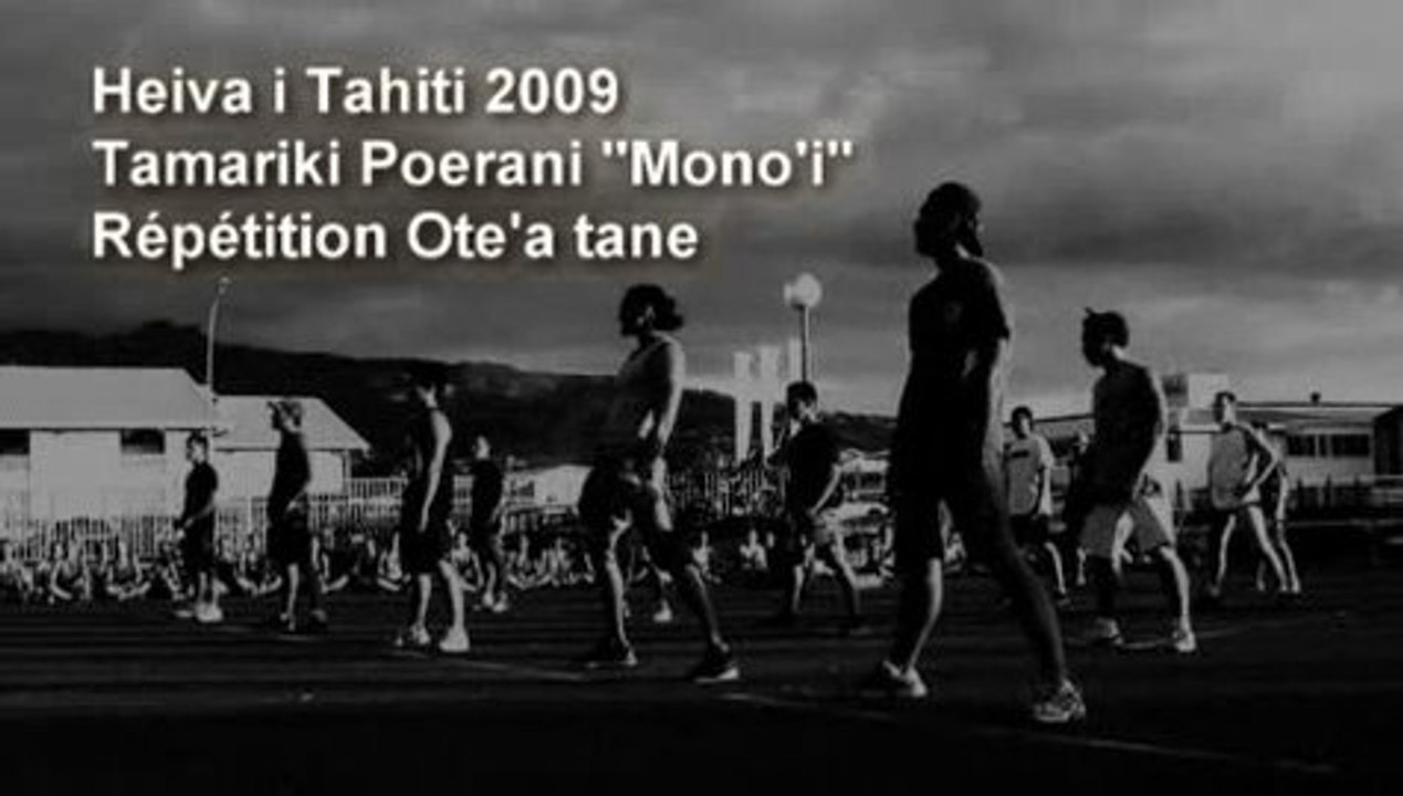 PREPARATIFS DU SPECTACLE MONO'I - OTE'A TANE