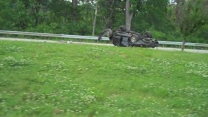 Car Flipped