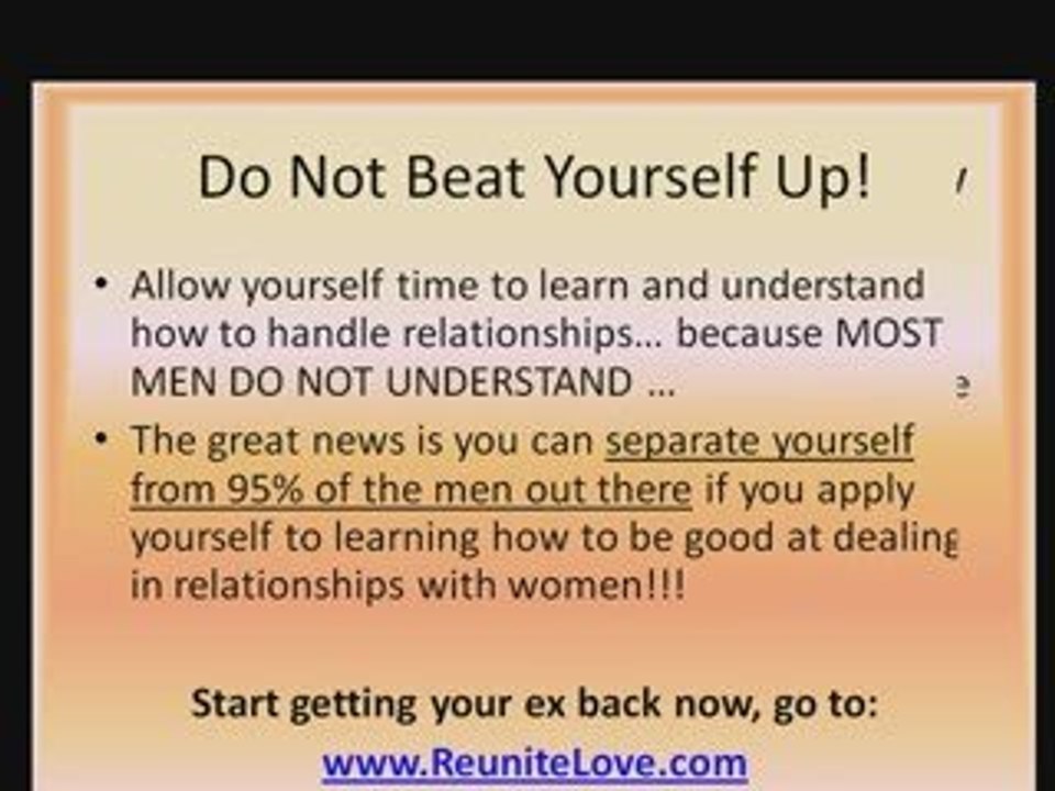 Tips On Getting My Ex Girlfriend Back