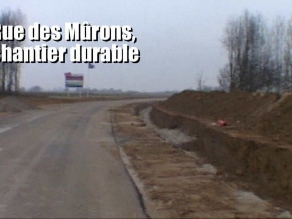 Rue des Mûrons, chantier durable