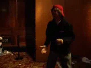 James backstage get happy