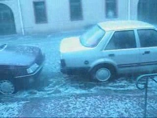 Orage de grele a Montauban le 8 juin 2009